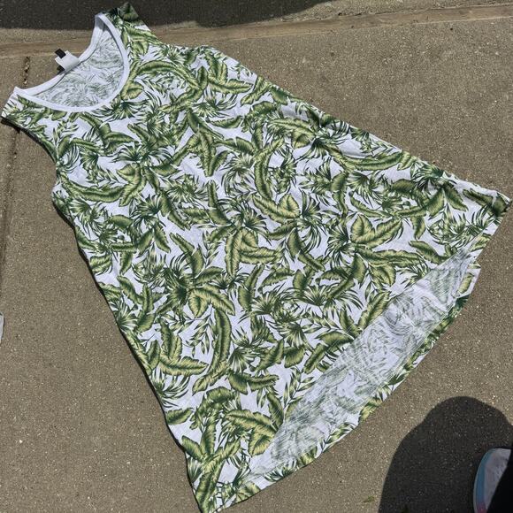 Cabi Paradise Cover Up Sleeveless Tropical Print Top M - Picture 3 of 4